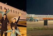 Gusttavo Lima faz parada rápida em Boa Vista para abastecer jato milionário Gusttavo Lima faz parada rápida em Boa Vista para abastecer jato milionário