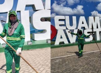 “A cidade sem um coletor, sem um limpador de rua, fica um caos”: agente de limpeza conquista seguidores ao mostrar rotina nas ruas de Boa Vista